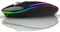 Uiosmuph Mouse Senza Fili Bluetooth, BT 5.1+BT 5.0+2.4G Ricaricabile Mouse Senza Fili Ottico Piccolo Portatile con Mouse USB per per Notebook, PC, Laptop, Computer, MacBook (Nero)