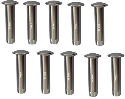 Embout à Sertir Tête Bombée Pour Câble Ø 4mm (Lot de 10) inox A4-316 Garde Corps