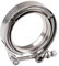 Universal 3 Inch V Band Clamp 76mm Stainless Steel Flanges