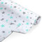Amilian Baumwollstoff Meterware, Stoffe, Stoffreste, Stoffpaket: ca. 160 cm x 200 cm, zum Nähen, für Patchwork 100% Baumwolle DIY Baumwollstoff, Baumwolltuch, Nähstoffe, Sternchen Klein Türkis