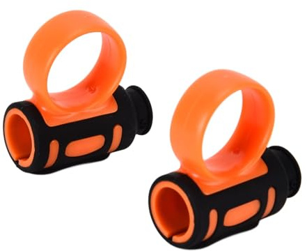 2 STÜCKE Drumstick Clips Silikon Control Clip Fingerring Drumsticks Hilfe Drumsticks Zubehör Hilfswerkzeug Jazz Drumstick Drummer Anfänger Praxis(Schwarzorange)