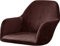 ELYSYSRL Stretch Stuhlhussen Samt mit Armlehne Stuhlbezug 1/6/2/4er Set Luxus-Samt Bürostuhl Bezug Stuhlschonbezug Sessel Esszimmerstuhlhussen Armlehnstuhl Stuhlabdeckung (Color : #9, Size : 1 Stück)