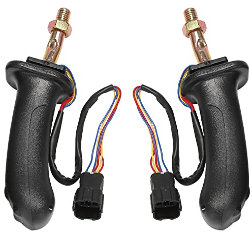 FUUIE 2 StüCk L+R 3 Tasten Bagger Joystick Assy GäNge für Doosan DX150 215 225 300 370-9C