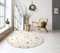 the carpet Beat Kids Moderner Weicher Kinderteppich, Weicher Flor, Pflegeleicht, Farbecht, Punkte Muster, Creme, 120 cm Rund