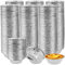 ZOENHOU 400 Pack 7cm Small Foil Pie Dishes, Mini Foil Pie Cases Aluminum Tin Ramekins Pudding Cases Round for Baking Small Egg Tarts, Jam Tarts