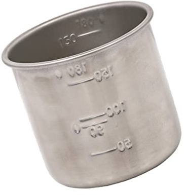 Healvian Tasse à Mesurer en Acier Inoxydable Décor Tasse à Mesurer De Riz Tasse à Mesurer pour Liquide Remplacement De La Tasse De Riz Cuiseur De Riz Décor De Table Sirop Escalader