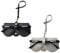 Colexy Sonnenbrillenetui Damen Leder, 2pcs Weiche Brillentasche, Brillentasche Zum Anhängen, Brillenetui Weich Leder, Brillenetui Zum Anhängen, Brillenetui Mit Karabiner (Schwarz+Grau)
