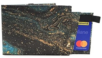 Paprcuts RFID Pro Portemonnaie | Kartenetui mit RFID Schutz für 12 Karten, Scheine & Münzen | Vegan | Wasserabweisend & Reißfest | Saphire Marble