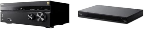 Sony TA-AN1000 7.2 Channel 8K A/V Verstärker, schwarz & UBP-X800M2 4K Ultra HD Blu-ray Disc Player (Dolby Atmos, UHD, HDR, High-Resolution Audio, Multi-Room, Bluetooth) Schwarz