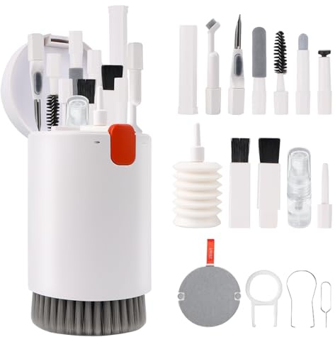 20 in 1 Reinigungsset Multifunktionales,Tastatur Reinigungsset Screen Cleaner, für die Reinigung von Elektronikprodukte wie Airpods Tastaturen, Laptop，Kopfhörern, Handys und Kameras