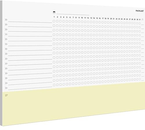 PACKLIST® Habit Tracker Monatlich A4 - Gewohnheiten Planer. Maximiere Produktivität & Wohlbefinden. Kultiviere Positive Gewohnheiten & Erreiche Deine Ziele!
