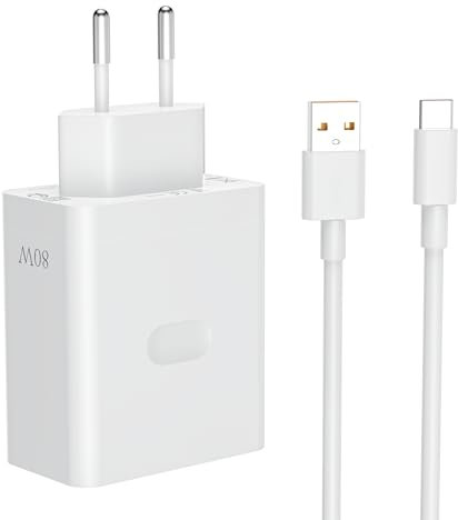 80W Oppo Chargeur Rapide avec Câble USB C 2m, pour Oppo Find X7 Ultra X7 X6 X6 Pro X5 X5 Pro Find N3 N2 Flip Reno11 10Pro