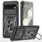 YmhxcY For G-Google Pixel 8 Pro Case, With [Screen Protector Film*2] 360° Rotate Metal Stand,Slide Camera Cover,Sturdy Case[Military Grade] For Google Pixel 8 Pro-Black