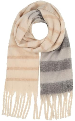 FRAAS Damen-Schal mit langen Fransen - 40 x 230 cm Größe - Warmer XXL-Schal gestreift - Perfekt für den Winter