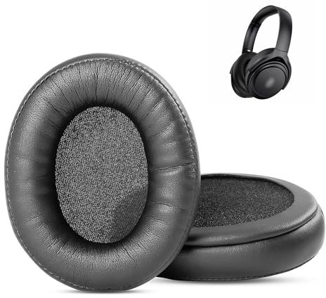 XRHTONG Ersatz-Ohrpolster, kompatibel mit Taotronics SoundSurge90/SoundSurge85/TT-BH090 Kopfhörern, Ohrpolster (Proteinleder/Memory-Schaumstoff)