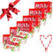 Candy Canes Zuckerstangen einzeln verpackt (12x12g) 144g (6er Pack) | Weihnachten wird bunt und süß | Ideal zum Dekorieren und zum Naschen!