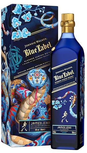 Johnnie Walker Blue Label | Year of the Snake | Limited Edition | Blended Scotch Whisky | 40% vol | 70cl | Designed by James Jean | Rich Spice & Sweetness | Dark Chocolate | Luxuriously Smoky Finish