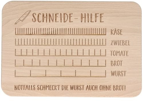 Spruchreif · Frühstücksbrettchen aus Holz mit Gravur · Brotbrett mit Sprüchen Geschenk zum Geburtstag · Schneide-Hilfe