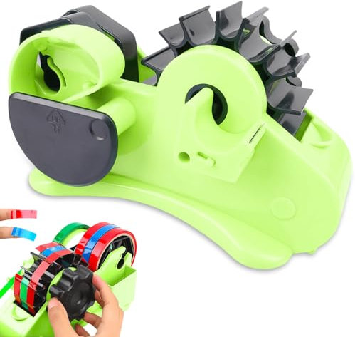 Distributore di nastro termico con più rotoli di tagli, nastro di calore a sublimazione per nastro di trasferimento termico, per incollare vinile su nastro adesivo, dispenser di nastro adesivo, verde