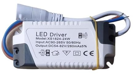 HBTSPJNT LED Drive Power 3W-50W Power Supply Power Adapter LED Panel Light Constant Current Driver DC Female Downlight Transformer DIY(18-24W)