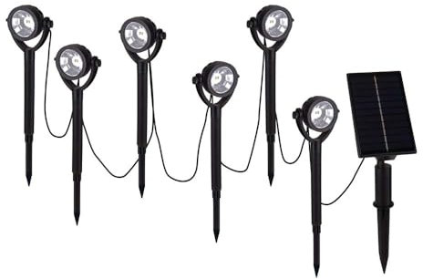 Näve Solarleuchte Stecklampe Außenleuchte LED Erdspieß Gartenleuchte beweglich 6x