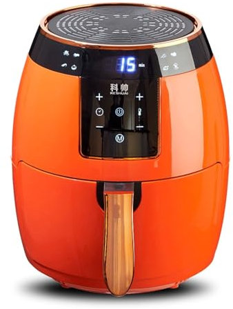 Friggitrice ad aria, Friggitrice ad aria Ninja, Forno friggitrice ad aria, Friggitrice elettrica multifunzione senza olio Smart Chip Orange 5.5L