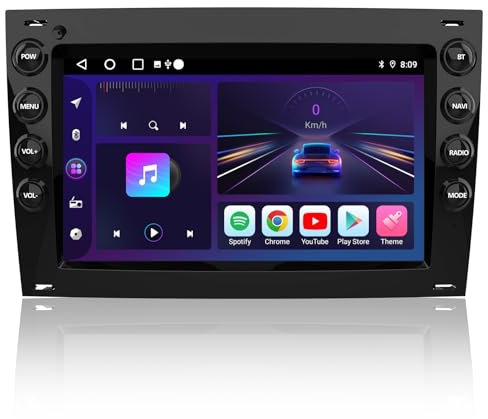 Hexinex Android 13.0 [2GB+64GB] Radio Coche 2 DIN con Pantalla Táctil de 7 Pulgadas para Renault Megane 2003-2009, Autoradio Admite CarPlay/Android Auto Inalámbrico/MirrorLink/WiFi/FM/Bluetooth