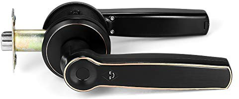 Lock Inteligente, Puerta blindada de Bloqueo Inteligente con Huella Digital Llave Abierta, instalación a la Izquierda a la Izquierda, Ideal para hogar, Oficina, apartamento