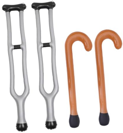 DIKACA 4Stücke Aufblasbare PVC Gehrute Teiliges Lustige Gehhilfen für Kostümpartys Cosplay und Bühnenaufführungen Leicht Langlebig und Vielseitig Einsetzbar für Karneval