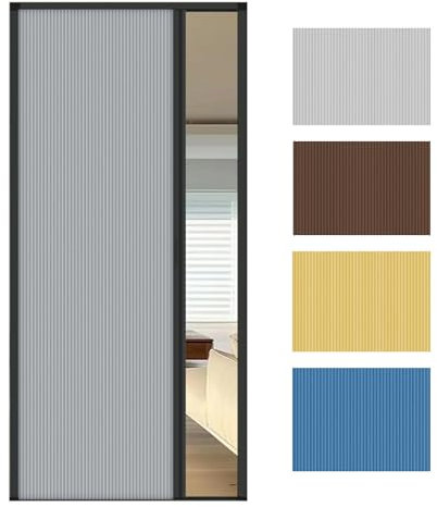 GOCHUSX Puerta Plegable Interior A Medida, Separador De Ambientes Y Mampara De Ducha Opacos, Cortina Corredera Invisible para Armarios, Baños, Cocinas Y Oficinas