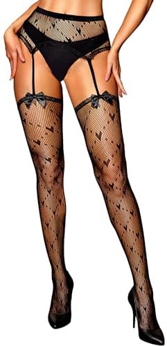 RSLOVE Bas pour Porte-Jarretelles Femme - Resille Collant Sexy Autofixant Dentelle