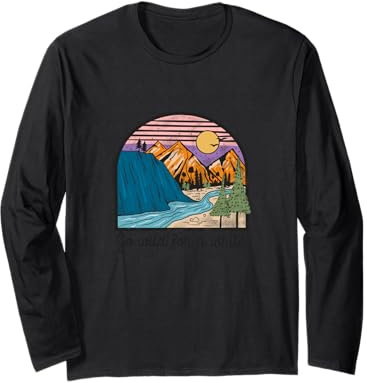 camping, hiking and mountain climbers dream Long Sleeve T-Shirt