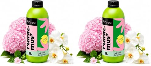 PLANTEMUS Concime per Fiori, ideale per Orchidee, Rose, Ortensie e tutti i tipi di Piante da Fiore, Concime Liquido ad Assorbimento Rapido, 1 L (Confezione da 2)