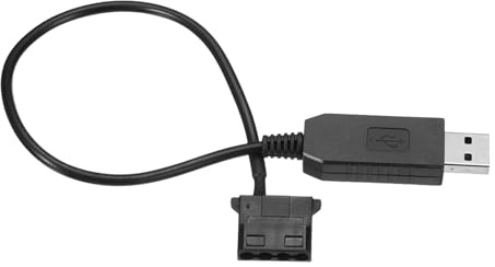 QUARKZMAN Câble Adaptateur Alimentation Ventilateur USB Vers 4 Pin- Port PWM 12V, 11.8 Connecteur USB Vers 4 Pin Ventilateur Boîtier Câble Adaptateur froid Ordinateur