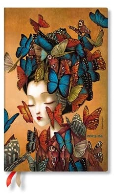 Paperblanks 18 Monatskalender Flexi 2023-2024 (Softcover) Esprit de Lacombe | Vertikal | Maxi (135 × 210 mm)