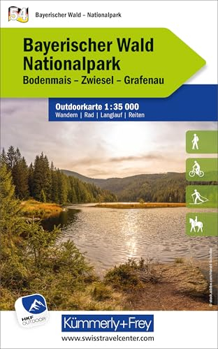 Kümmerly+Frey Outdoorkarte Deutschland 54 Nationalpark Bayerischer Wald 1:35.000: Mit Bodenmais, Zwiesel und Grafenau. Touren für Wanderer, Biker und mehr! Free Download