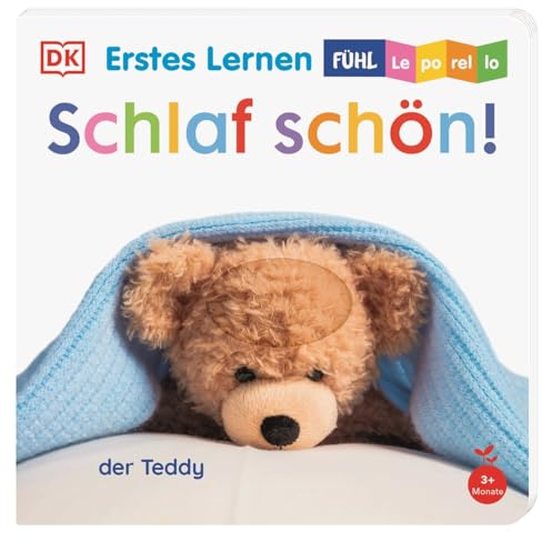 Erstes Lernen Fühl-Leporello. Schlaf schön!: Zum Aufklappen und Aufstellen. Mit haptischen Elementen zum Fühlen und Begreifen. Für Babys ab 3 Monaten