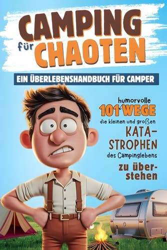 Camping für Chaoten – Ein Überlebenshandbuch für Camper: 101 humorvolle Wege, die kleinen und großen Katastrophen des Campinglebens zu überstehen | Lustiges Geschenk für Campingfreunde
