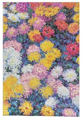 Monet’s Chrysanthemums Mini Unlined Hardback Journal (Elastic Band Closure)