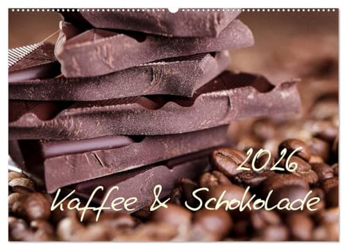 Kaffee & Schokolade (Wandkalender 2026 DIN A2 quer), CALVENDO Monatskalender: Ein schöner Kalender - Schoko und Kaffee (CALVENDO Lifestyle)