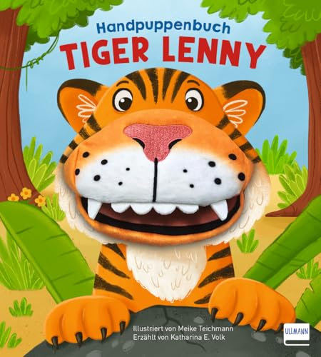 Handpuppenbuch - Tiger Lenny: Pappbilderbuch mit flauschiger Stoffhandpuppe für Kinder ab 12 Monaten