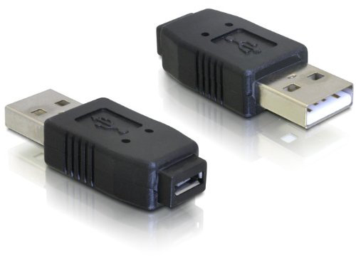 2 adaptadores USB micro A+B hembra a USB 2.0-A