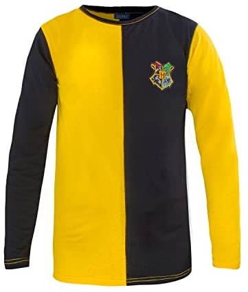 Cinereplicas - Harry Potter - T-Shirt - Triwizard Tournament & Quidditch - T-Shirt Cedric Diggory - Officially licensed - Small - Yellow & black