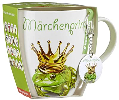 Ritzenhoff & Breker Juego de taza con colgante de príncipe de cuento de hadas de 600 ml