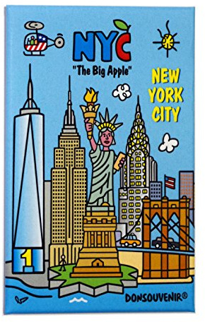 Magnet NEW YORK. Modelle: Liberty. Magnet DONSOUVENIR FÜR DEN KÜHLSCHRANK.