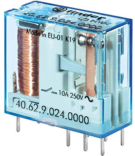 finder 40.62.9.024.0000 Print Relay 24 V/DC 10 A 2 Changer Pack of 1