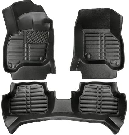 fussmattenprofi.com Auto Fussmatten Kompatibel mit VW e-Golf 7 Elektro Baujahr 2014-2021 I 100% Passgenau Geruchlos Allwetter Fussraumschale I 5D Premium TPE Fußmatten Set