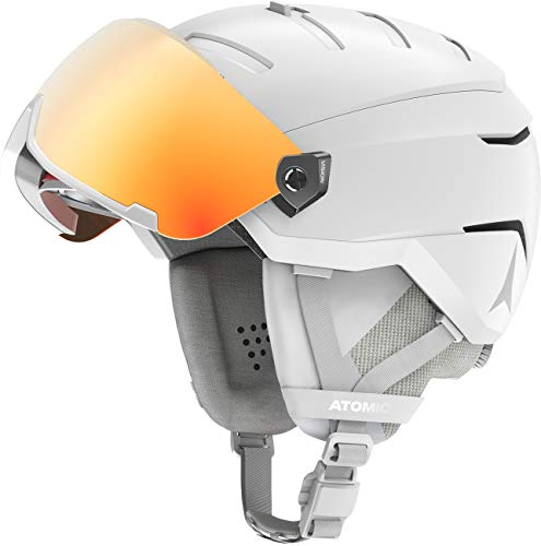Atomic Savor GT AMID Visor HD Helm, Erwachsene, Unisex, Weiß Heather (Weiß), 59/63 cm