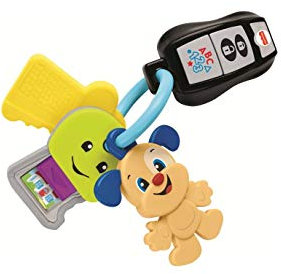 Fisher-Price Ríete y aprende Llaves Contar y Ve, con Canciones y mordedoras, Juguete para niños 6+ Meses, GRF22