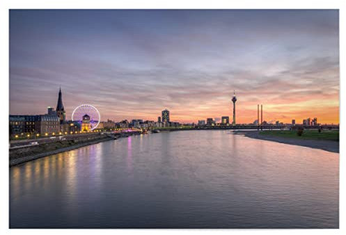 artboxONE Poster 90x60 cm Düsseldorf Städte/Düsseldorf Düsseldorf Skyline 2 - Bild Düsseldorf Skyline Skyline